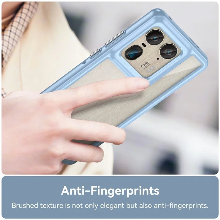 For Motorola Edge 50 Ultra 5G / Moto X50 Ultra 5G Case TPU +Acrylic Protective Clear Phone Cover