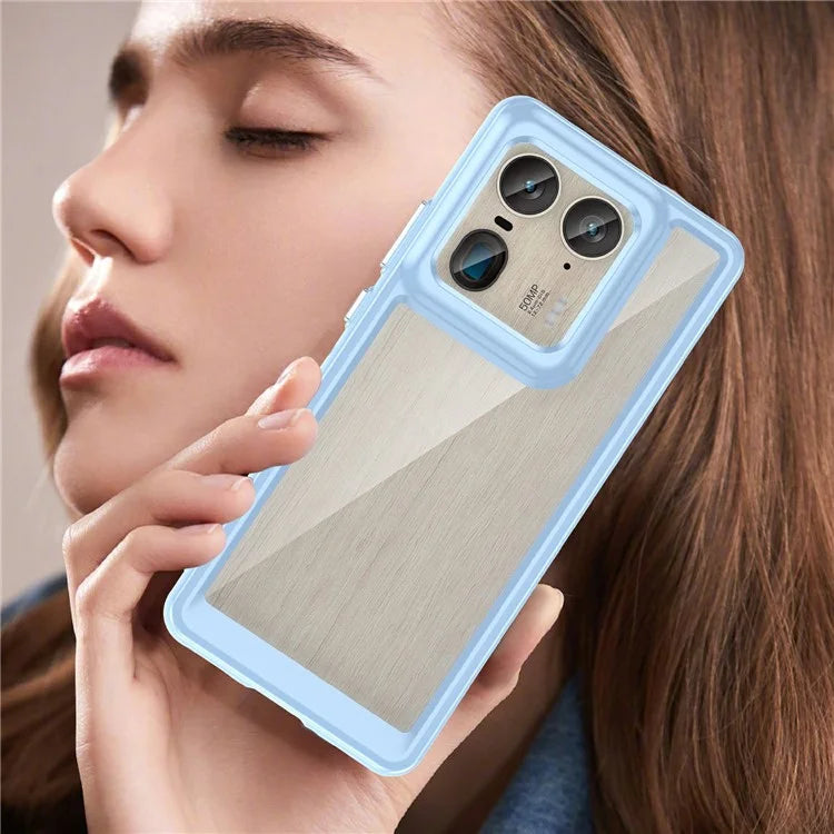 For Motorola Edge 50 Ultra 5G / Moto X50 Ultra 5G Case TPU +Acrylic Protective Clear Phone Cover