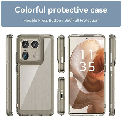 For Motorola Edge 50 Ultra 5G / Moto X50 Ultra 5G Case TPU +Acrylic Protective Clear Phone Cover