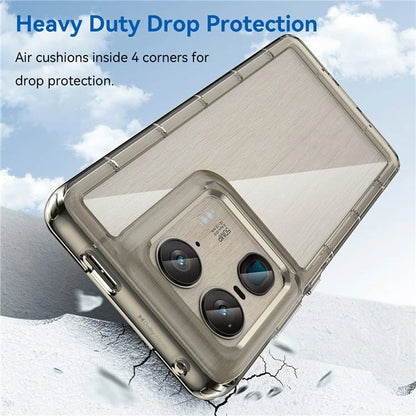 For Motorola Edge 50 Ultra 5G / Moto X50 Ultra 5G Case TPU +Acrylic Protective Clear Phone Cover
