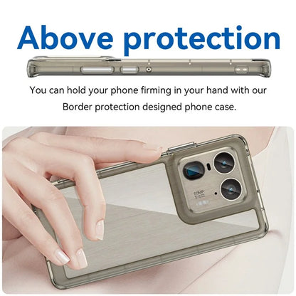 For Motorola Edge 50 Ultra 5G / Moto X50 Ultra 5G Case TPU +Acrylic Protective Clear Phone Cover