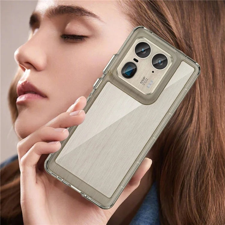 For Motorola Edge 50 Ultra 5G / Moto X50 Ultra 5G Case TPU +Acrylic Protective Clear Phone Cover