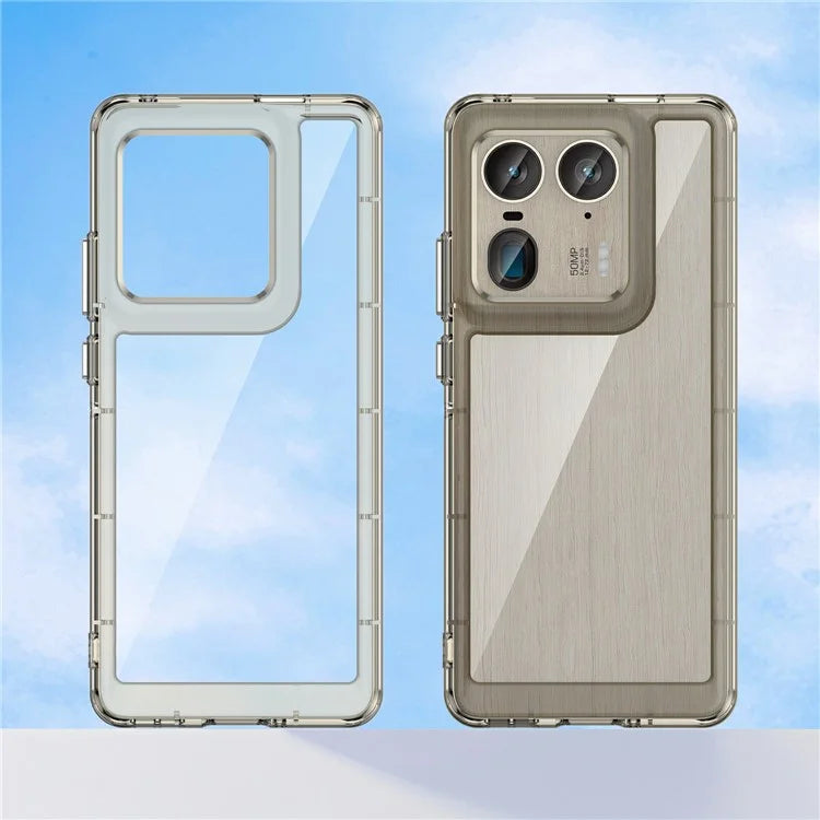 For Motorola Edge 50 Ultra 5G / Moto X50 Ultra 5G Case TPU +Acrylic Protective Clear Phone Cover