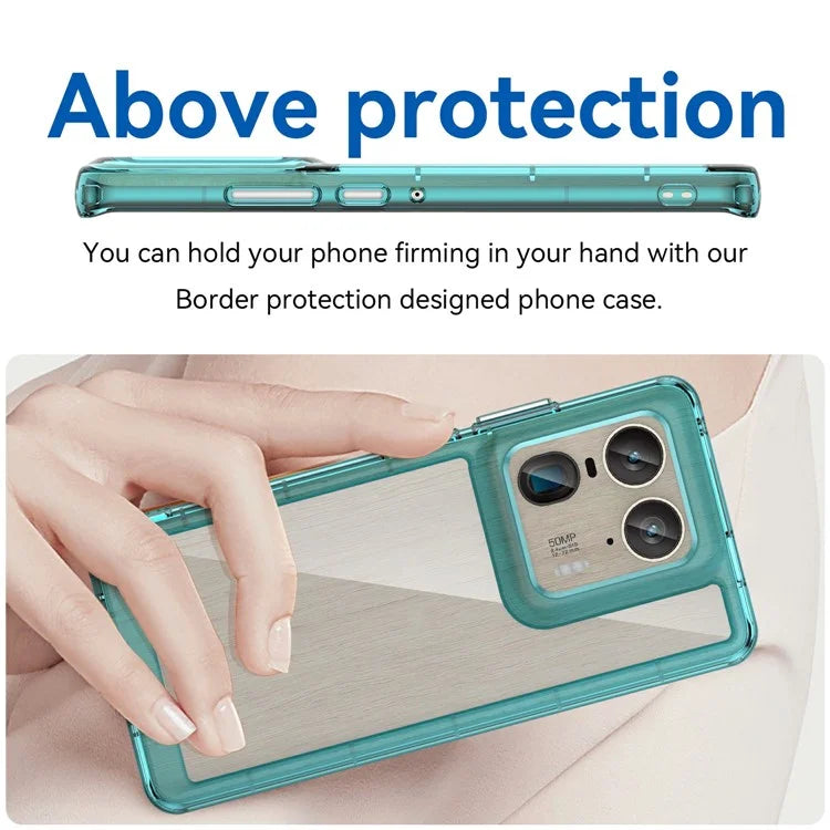 For Motorola Edge 50 Ultra 5G / Moto X50 Ultra 5G Case TPU +Acrylic Protective Clear Phone Cover