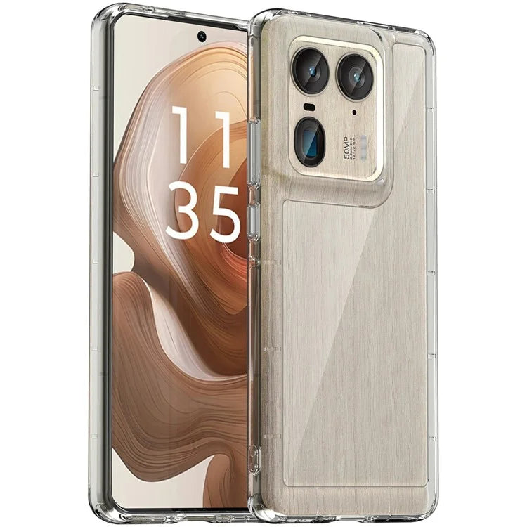 For Motorola Edge 50 Ultra 5G / Moto X50 Ultra 5G Case TPU +Acrylic Protective Clear Phone Cover