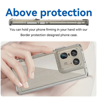 For Motorola Edge 50 Ultra 5G / Moto X50 Ultra 5G Case TPU +Acrylic Protective Clear Phone Cover