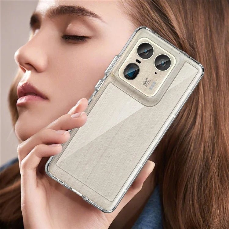 For Motorola Edge 50 Ultra 5G / Moto X50 Ultra 5G Case TPU +Acrylic Protective Clear Phone Cover
