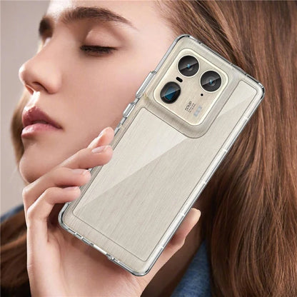 For Motorola Edge 50 Ultra 5G / Moto X50 Ultra 5G Case TPU +Acrylic Protective Clear Phone Cover