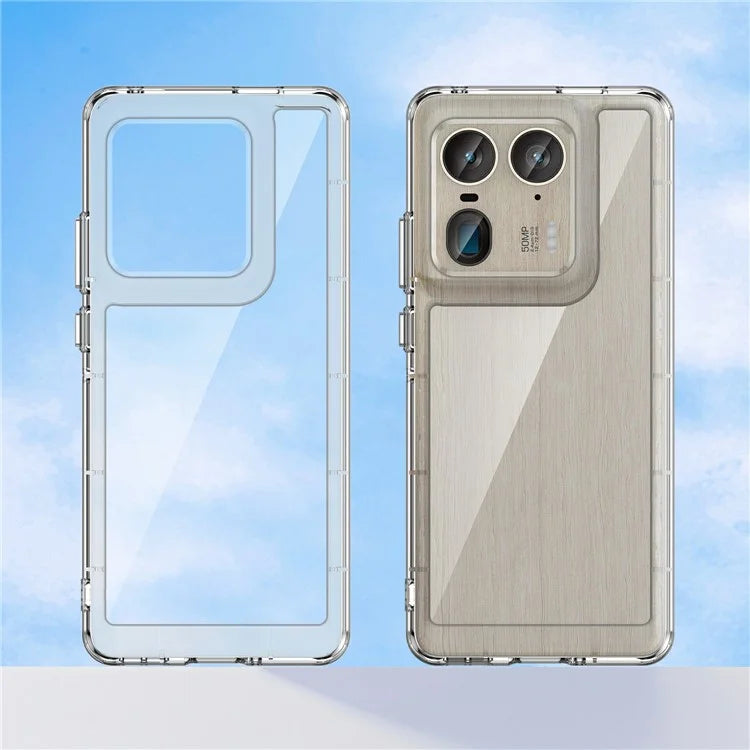 For Motorola Edge 50 Ultra 5G / Moto X50 Ultra 5G Case TPU +Acrylic Protective Clear Phone Cover