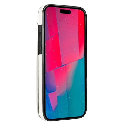For iPhone 16 Pro Max Case TPU+PU Leather Hardware Decor Phone Cover with Card Holder