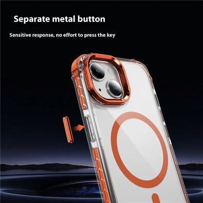 For iPhone 14 Case with Lens Kickstand Drop-Proof Phone Cover Compatible with MagSafe