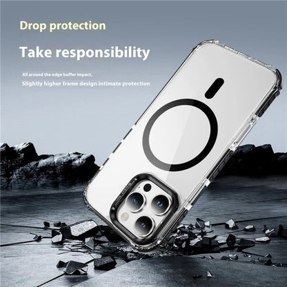 For iPhone 16 Pro Case with Lens Kickstand Drop-Proof Phone Cover Compatible with MagSafe