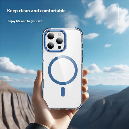 For iPhone 16 Pro Case with Lens Kickstand Drop-Proof Phone Cover Compatible with MagSafe