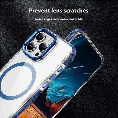 For iPhone 16 Pro Case with Lens Kickstand Drop-Proof Phone Cover Compatible with MagSafe