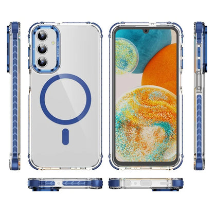 For Samsung Galaxy A15 4G  /  5G Case with Lens Kickstand Drop-Proof Phone Cover Compatible with MagSafe