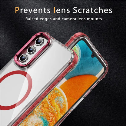 For Samsung Galaxy S24+ Case with Lens Kickstand Drop-Proof Phone Cover Compatible with MagSafe