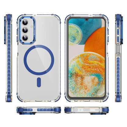 For Samsung Galaxy S24+ Case with Lens Kickstand Drop-Proof Phone Cover Compatible with MagSafe