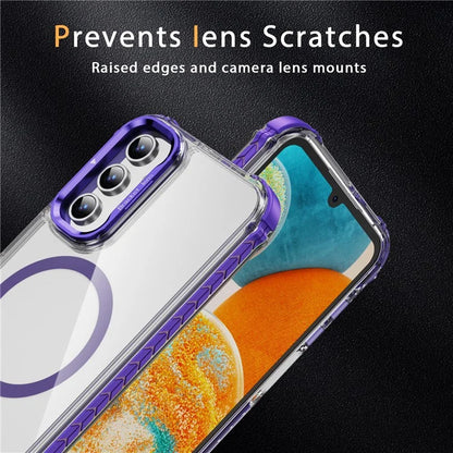 For Samsung Galaxy S23 FE Case with Lens Kickstand Drop-Proof Phone Cover Compatible with MagSafe