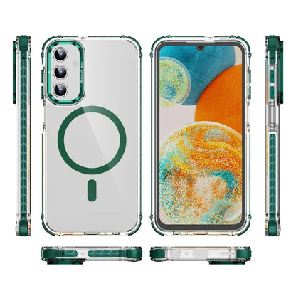For Samsung Galaxy S23 FE Case with Lens Kickstand Drop-Proof Phone Cover Compatible with MagSafe