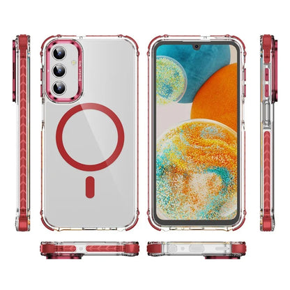 For Samsung Galaxy S23 FE Case with Lens Kickstand Drop-Proof Phone Cover Compatible with MagSafe