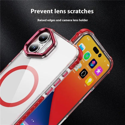 For iPhone 16 Plus Case with Lens Kickstand Drop-Proof Phone Cover Compatible with MagSafe