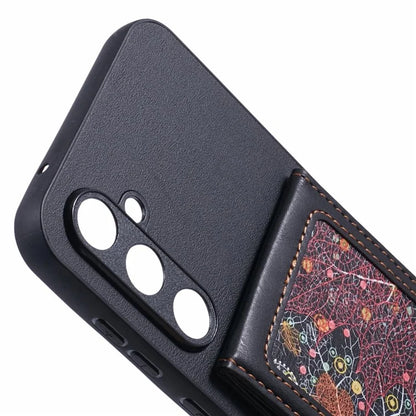 For Samsung Galaxy S24 Phone Case with Galaxy Card Bag Kickstand RFID Blocking