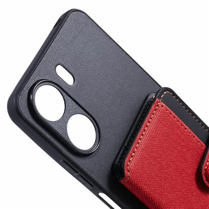 For Xiaomi Redmi 13C 4G  /  5G Phone Case Adhesive Card Bag Color Matching with Kickstand