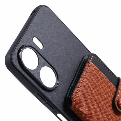 For Xiaomi Redmi 13C 4G  /  5G Phone Case Adhesive Card Bag Color Matching with Kickstand