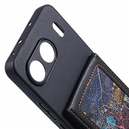 For OnePlus Nord 4 Phone Case with Galaxy Card Bag Kickstand RFID Blocking