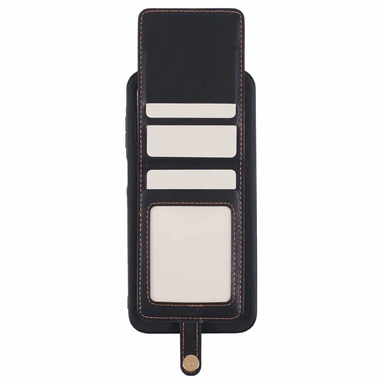 For Samsung Galaxy A25 5G (Global) (161.0 x 76.5 x 8.3mm) Phone Case with Galaxy Card Bag Kickstand RFID Blocking