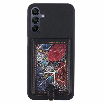 For Samsung Galaxy A25 5G (Global) (161.0 x 76.5 x 8.3mm) Phone Case with Galaxy Card Bag Kickstand RFID Blocking
