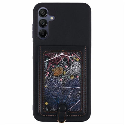 For Samsung Galaxy A25 5G (Global) (161.0 x 76.5 x 8.3mm) Phone Case with Galaxy Card Bag Kickstand RFID Blocking