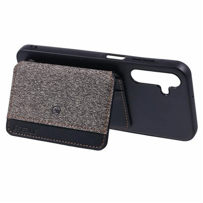 For Samsung Galaxy A15 5G  /  4G Phone Case Adhesive Card Bag Color Matching with Kickstand
