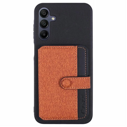 For Samsung Galaxy A15 5G  /  4G Phone Case Adhesive Card Bag Color Matching with Kickstand