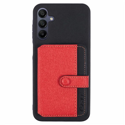For Samsung Galaxy A15 5G  /  4G Phone Case Adhesive Card Bag Color Matching with Kickstand