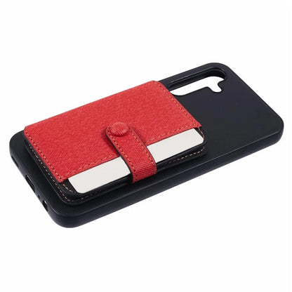 For Samsung Galaxy A15 5G  /  4G Phone Case Adhesive Card Bag Color Matching with Kickstand