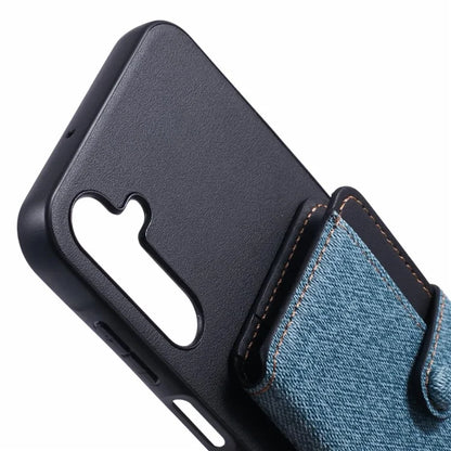 For Samsung Galaxy A15 5G  /  4G Phone Case Adhesive Card Bag Color Matching with Kickstand