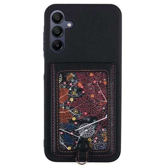 For Samsung Galaxy A15 4G  /  5G Phone Case with Galaxy Card Bag Kickstand RFID Blocking