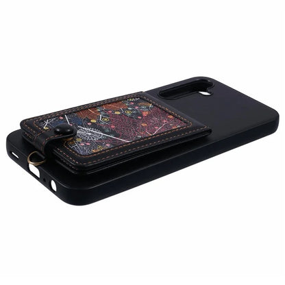 For Samsung Galaxy A15 4G  /  5G Phone Case with Galaxy Card Bag Kickstand RFID Blocking