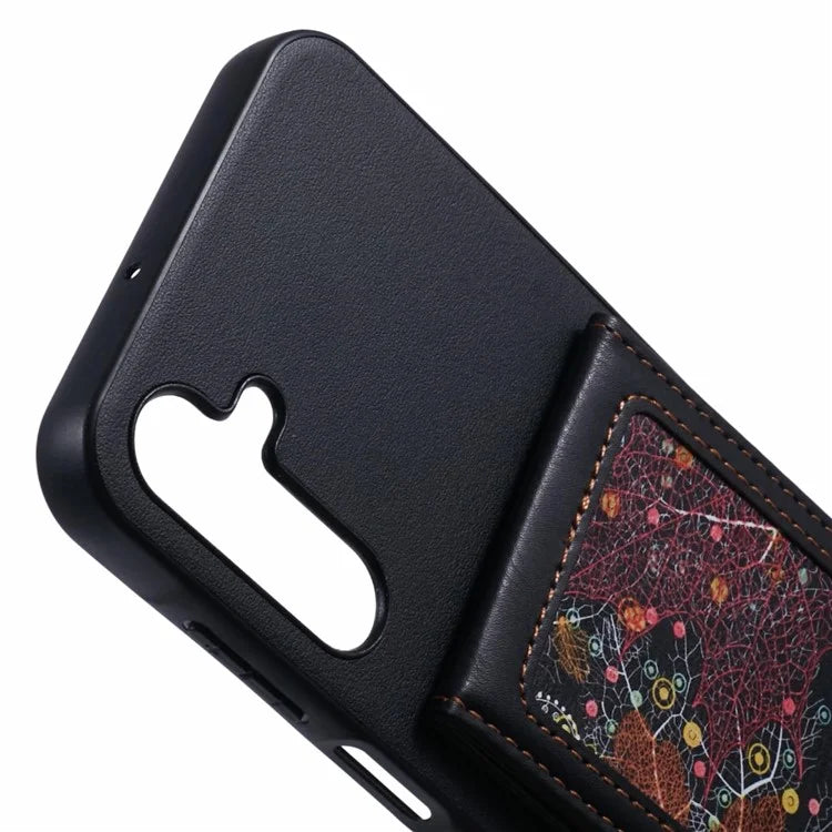 For Samsung Galaxy A15 4G  /  5G Phone Case with Galaxy Card Bag Kickstand RFID Blocking