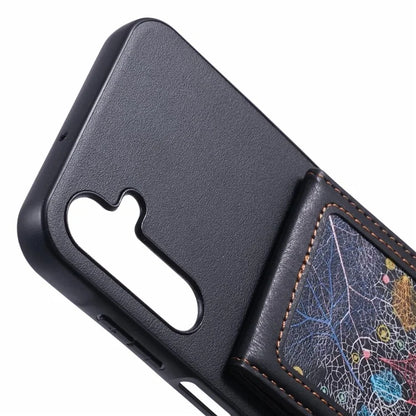 For Samsung Galaxy A15 4G  /  5G Phone Case with Galaxy Card Bag Kickstand RFID Blocking
