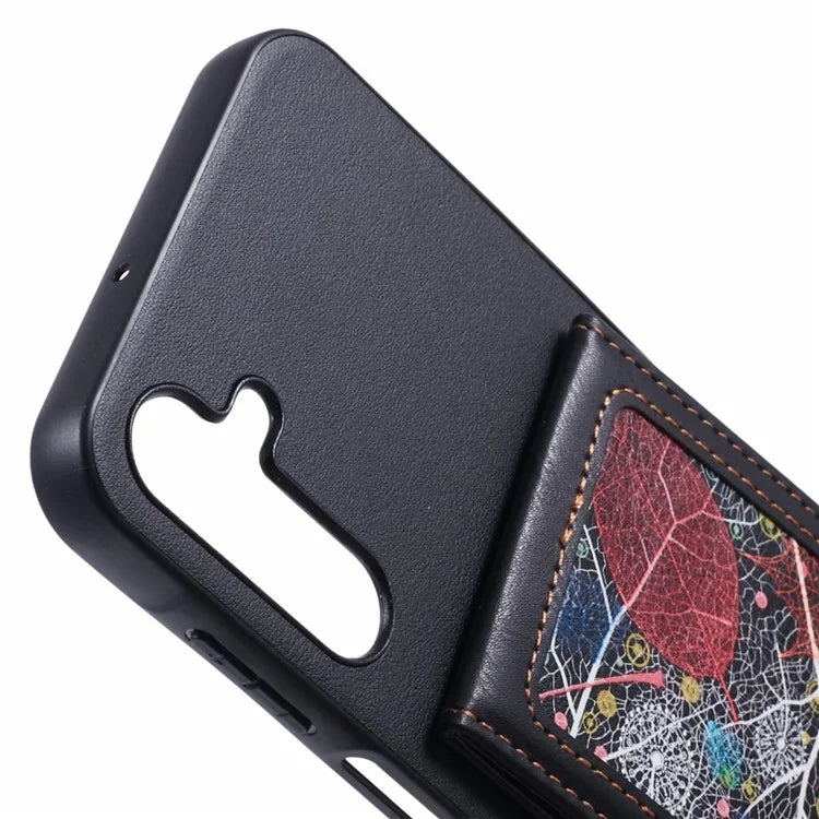 For Samsung Galaxy A15 4G  /  5G Phone Case with Galaxy Card Bag Kickstand RFID Blocking