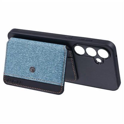 For Samsung Galaxy A35 5G Phone Case Adhesive Card Bag Color Matching with Kickstand