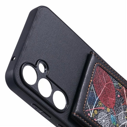 For Samsung Galaxy A55 5G Phone Case with Galaxy Card Bag Kickstand RFID Blocking