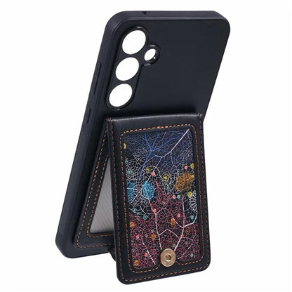 For Samsung Galaxy A35 5G Phone Case with Galaxy Card Bag Kickstand RFID Blocking