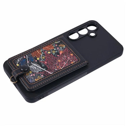 For Samsung Galaxy A35 5G Phone Case with Galaxy Card Bag Kickstand RFID Blocking