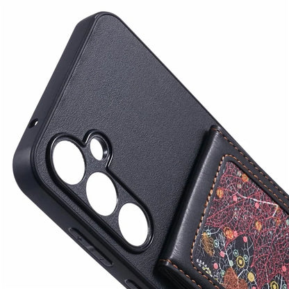 For Samsung Galaxy A35 5G Phone Case with Galaxy Card Bag Kickstand RFID Blocking