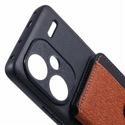 For Xiaomi Redmi Note 13 Pro+ 5G Phone Case Adhesive Card Bag Color Matching with Kickstand