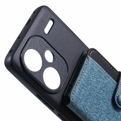 For Xiaomi Redmi Note 13 Pro+ 5G Phone Case Adhesive Card Bag Color Matching with Kickstand