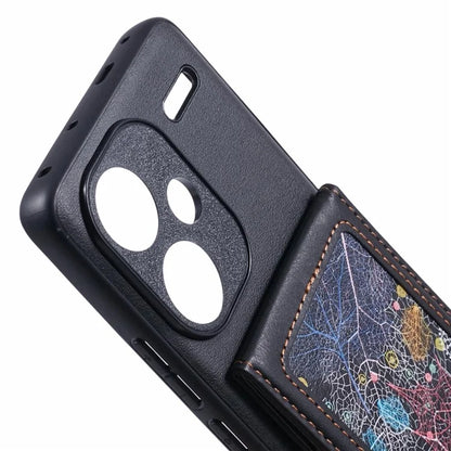 For Xiaomi Redmi Note 13 Pro+ 5G Phone Case with Galaxy Card Bag Kickstand RFID Blocking